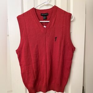 Rust orange Fairway outfitters sweater vest